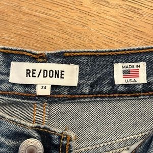 Re/done jeans 24 step cut hem